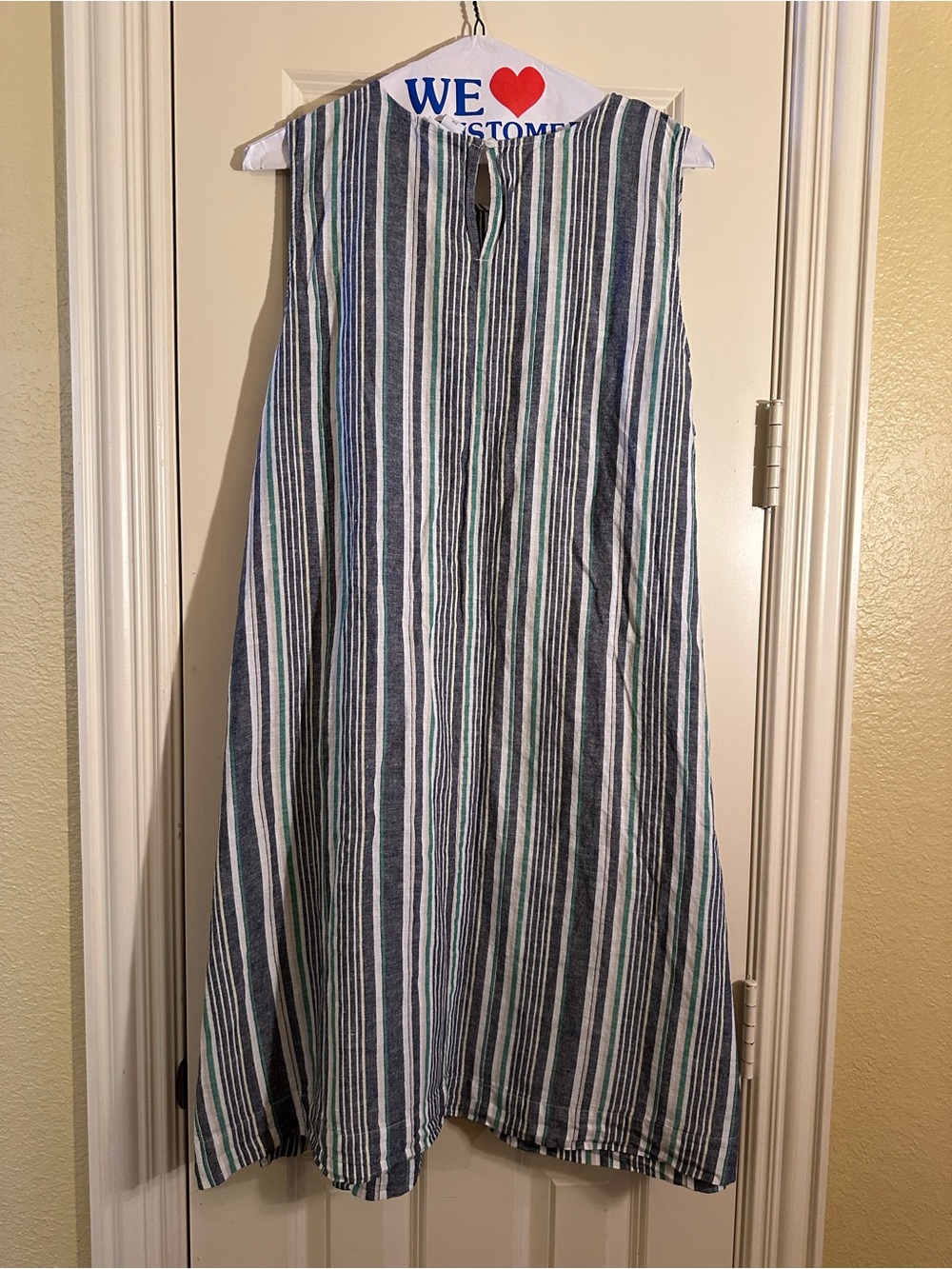 Liz Claiborne Striped Linen Dress - Picture 2 of 6